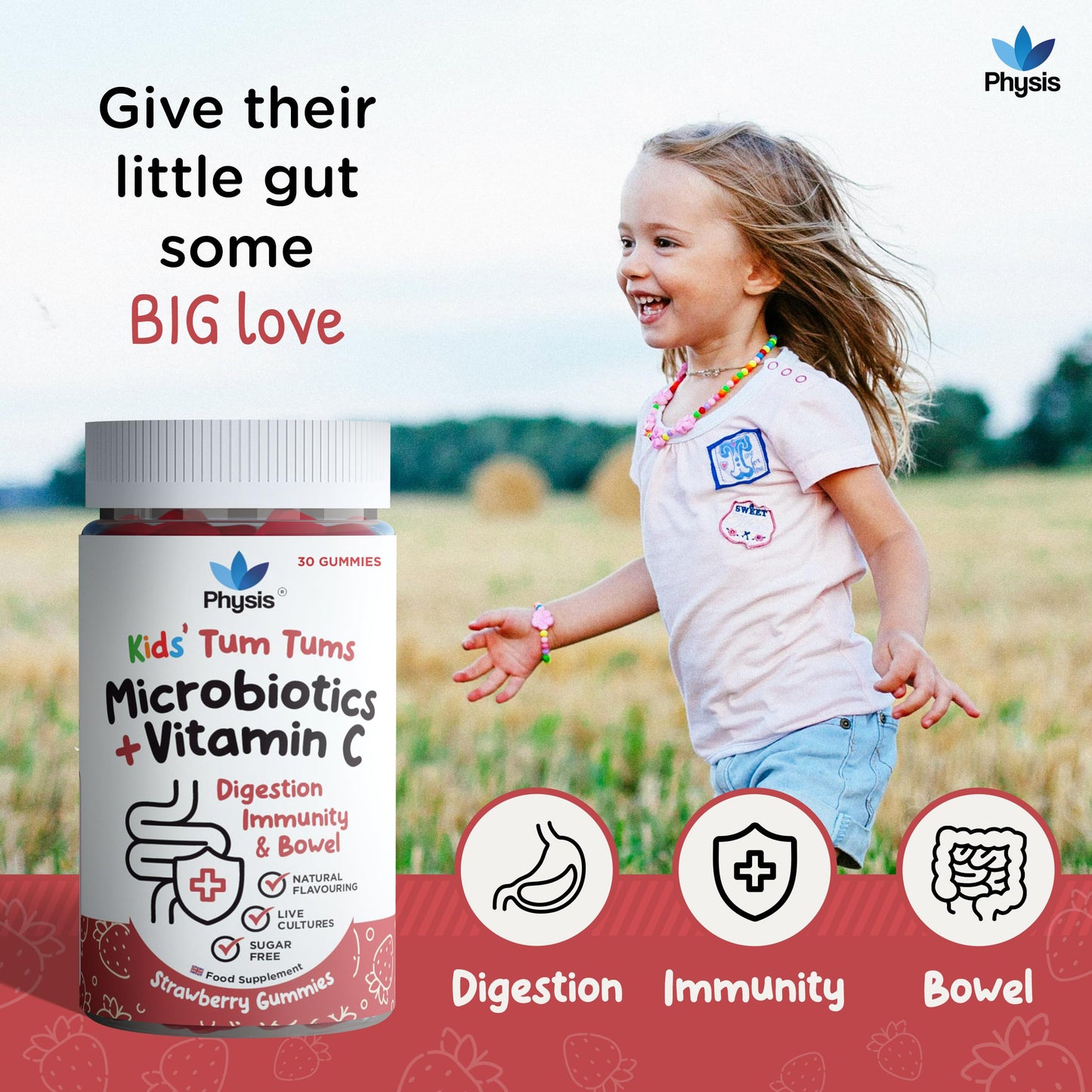 Physis Kids Multi-Biotic Gummies - Tum Tums 30 Gummies