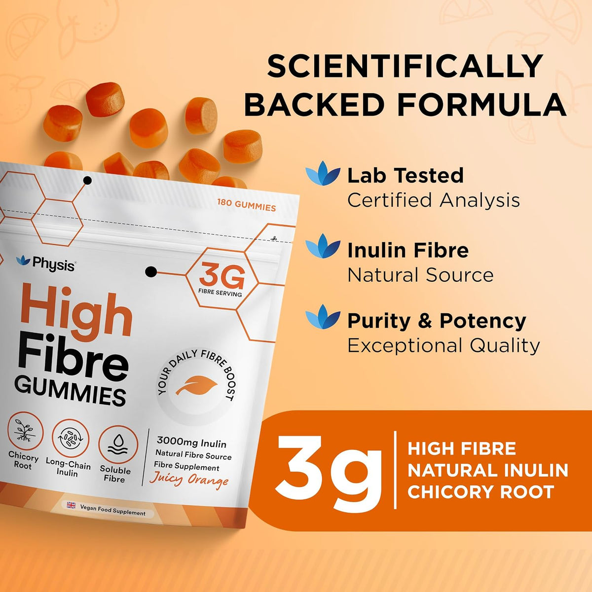 Physis Fibre Gummies 3000mg – 180 Gummies