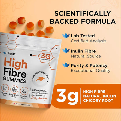 Physis High Fibre Gummies 3000mg – 60 Gummies