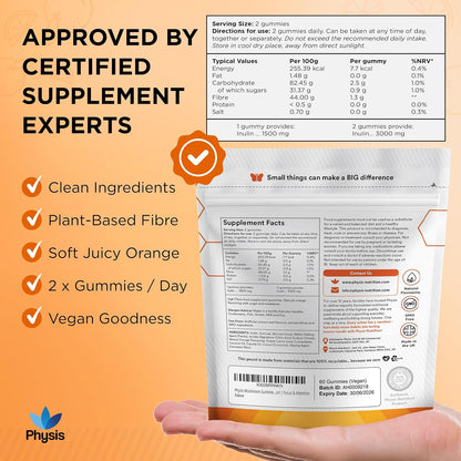Physis High Fibre Gummies 3000mg – 60 Gummies