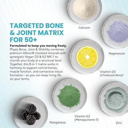 Physis Bone, Joint & Mobility Age-Well 50+ – 30 Vegan Tablets