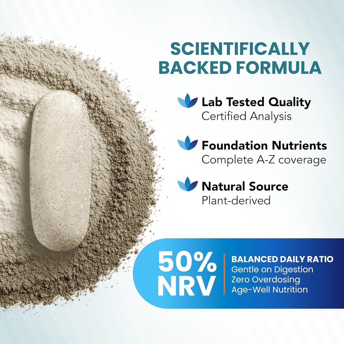 Physis A-Z Multivitamin & Minerals Age-Well 50+ – 30 Vegan Tablets