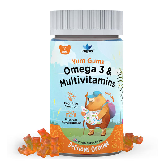 Physis Kids Multivitamin BUDDY BEAR Gummies - 30 Orange Flavour Softies