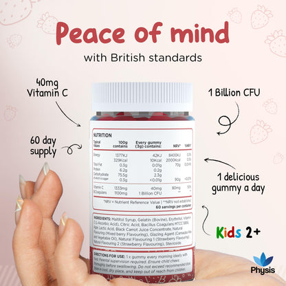 Physis Kids Multi-Biotic Gummies - Tum Tums 60 Gummies