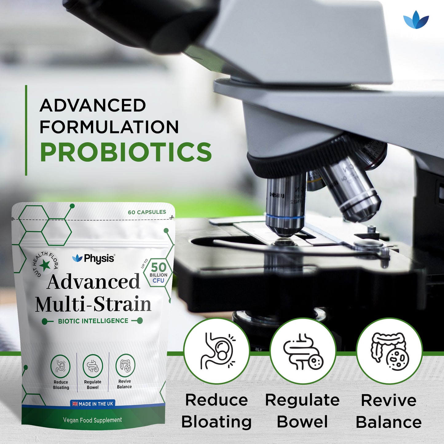 Physis Advanced Multistrains - Two Month Supply