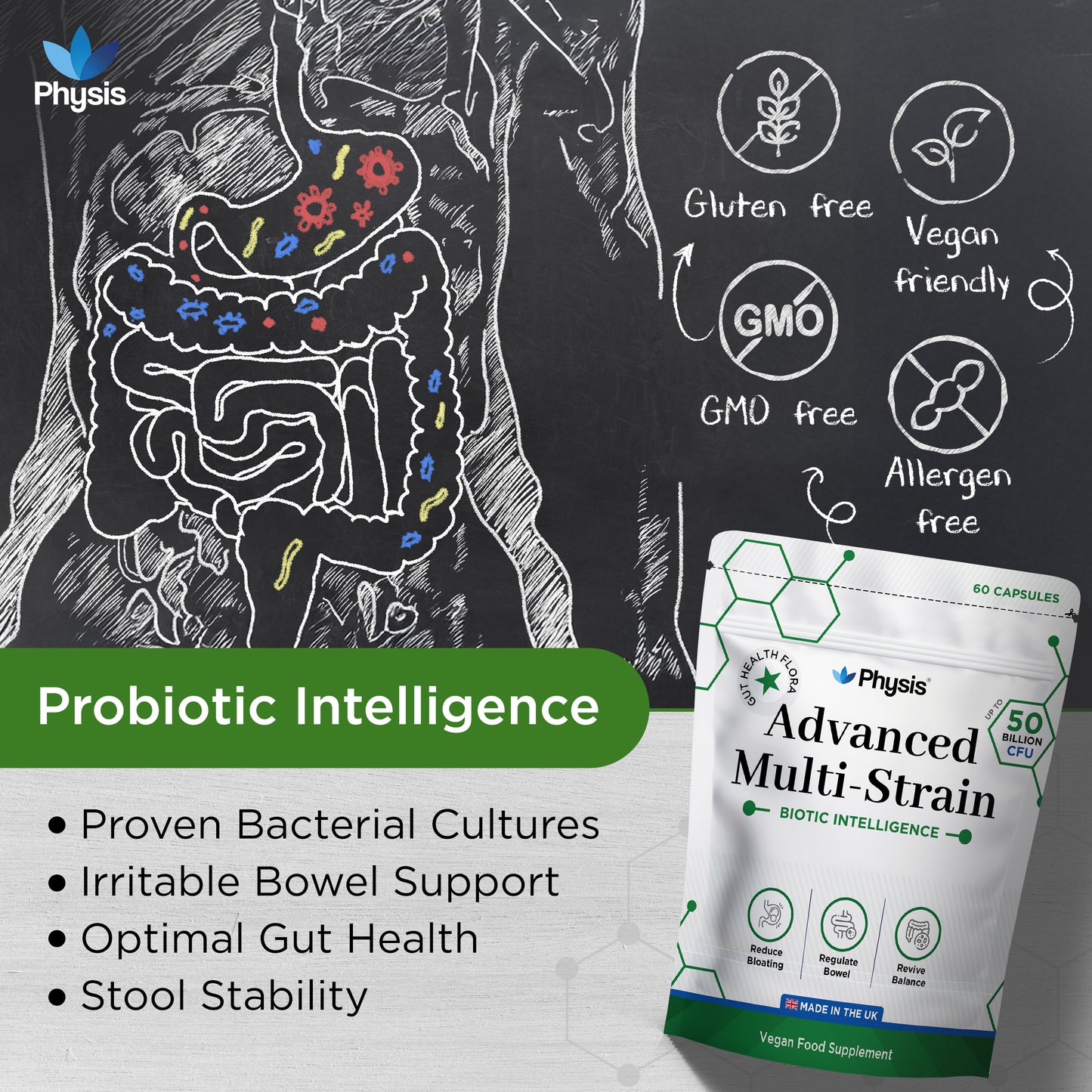 Physis Advanced Multistrains - Two Month Supply