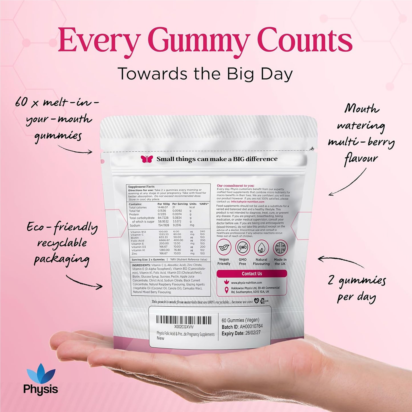 Physis Folic Acid & Pregnancy Vitamins