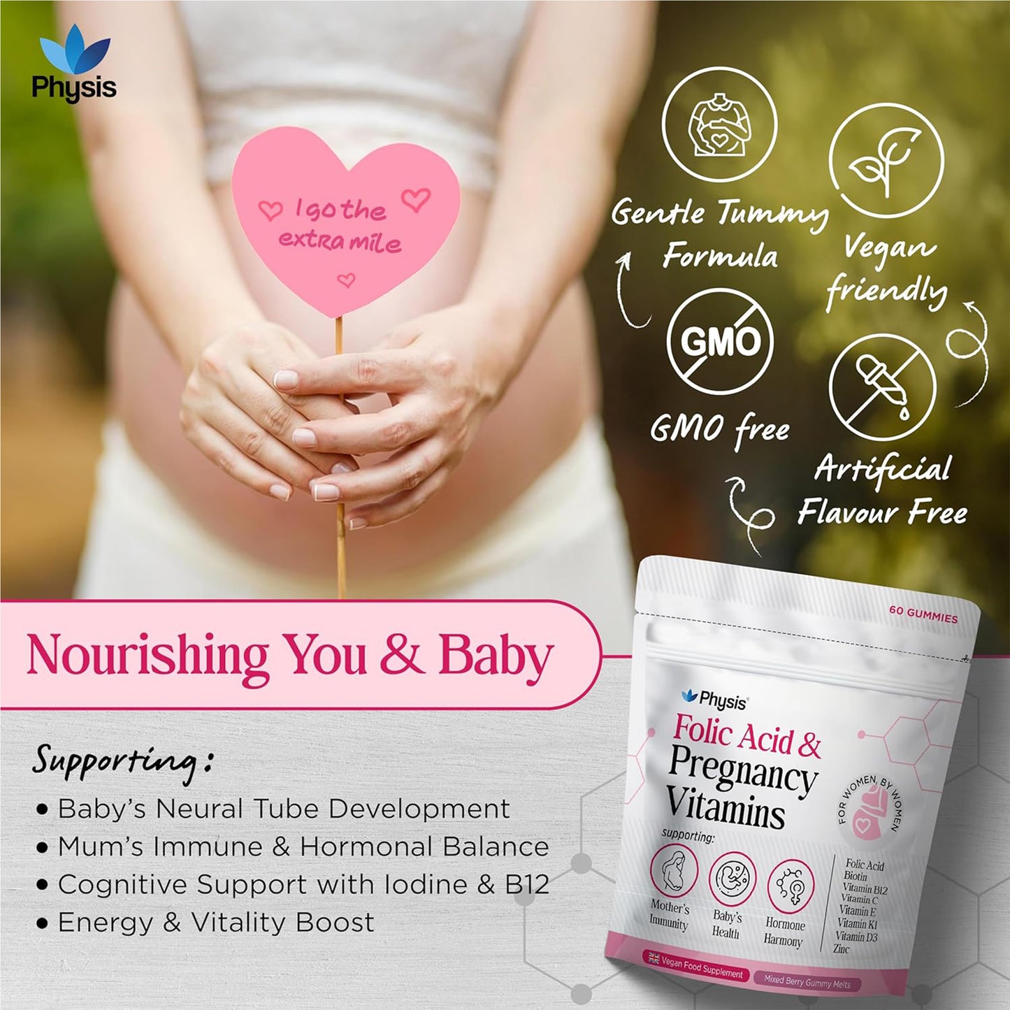 Physis Folic Acid & Pregnancy Vitamins