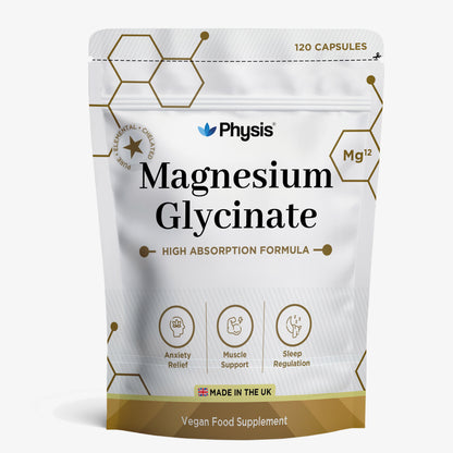 Physis Magnesium Glycinate - Deep Sleep and Anxiety Assist - 120 Capsules