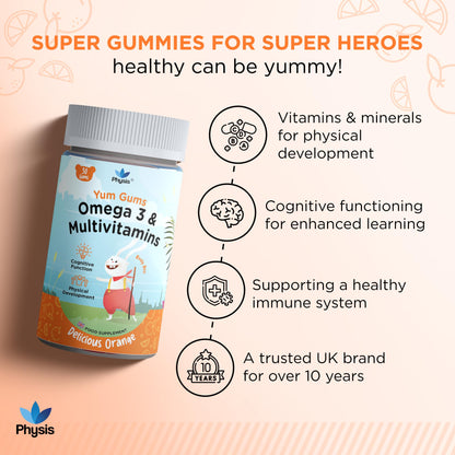 Physis Kids Multivitamin RUDY ROO Gummies - 30 Orange Flavour Softies