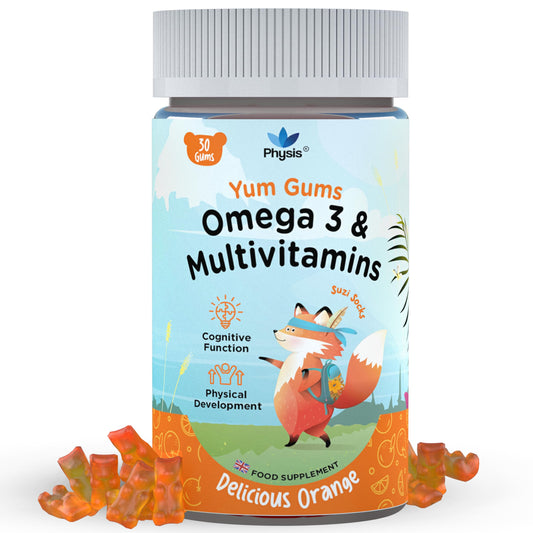 Physis Kids Multivitamin SUZI SOCKS Gummies - 30 Orange Flavour Softies