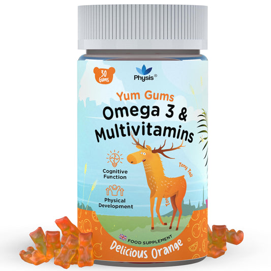 Physis Kids Multivitamin Tony Tall Gummies - 30 Orange Flavour Softies