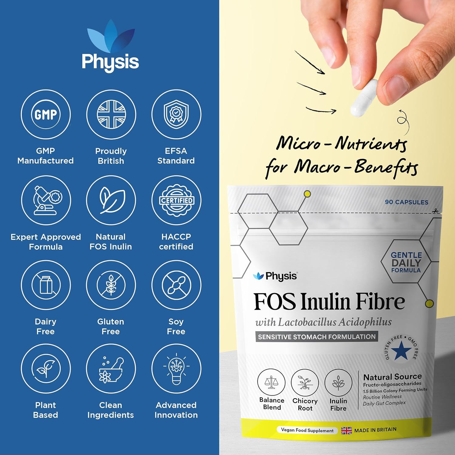 Physis Bio-Fuel Blend Prebiotic - 90 Capsules